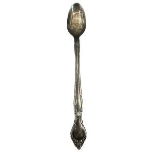 Oneida Community Morning Star Silverplate Baby Spoon Vintage Floral 7.5"